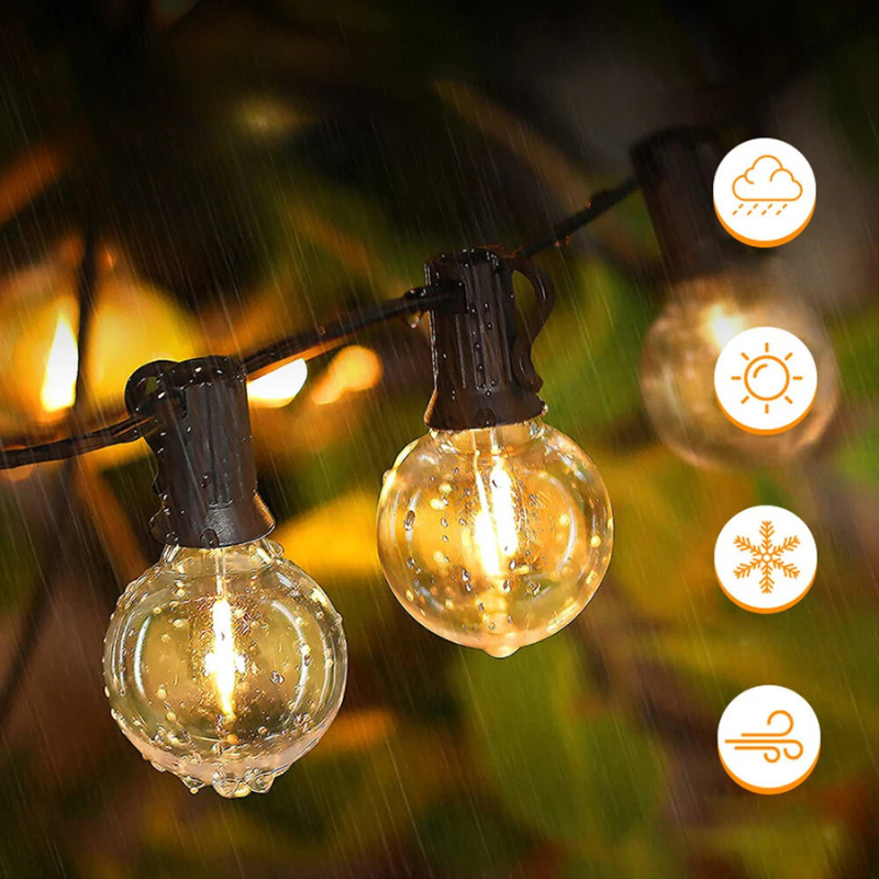 BrillanceVin G40 - Outdoor LED String Lights for Your Parties