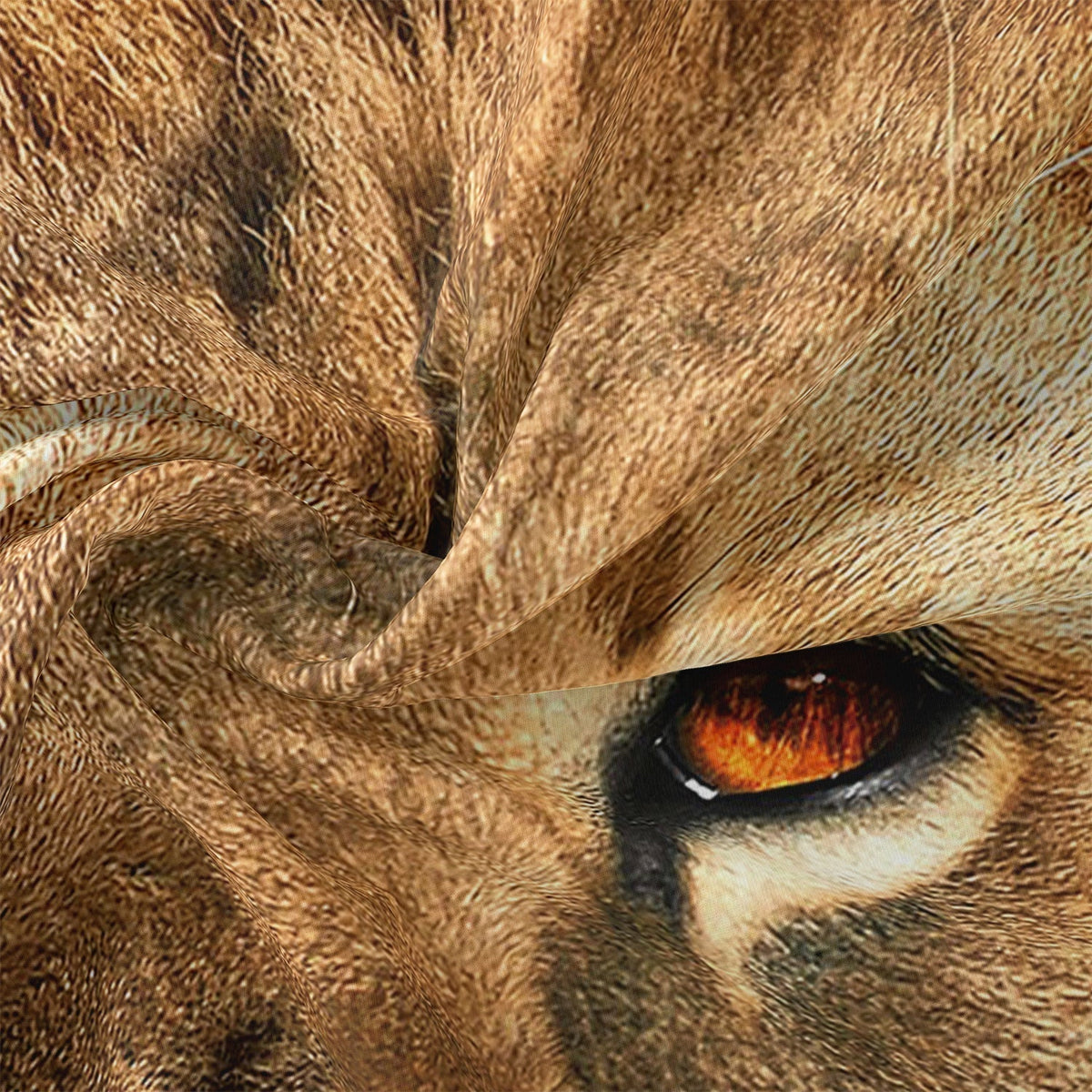 SafariDreams - Lion Print Duvet Cover for a Savanna-Inspired Bedroom