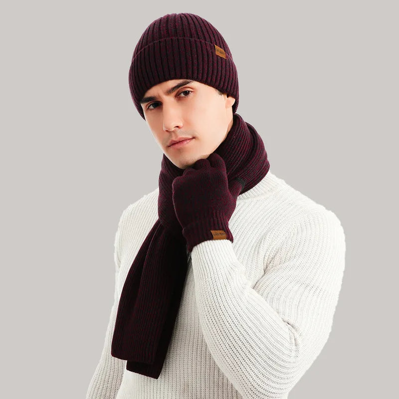 ArcticStyle - Winter Beanie, Scarf and Gloves Set