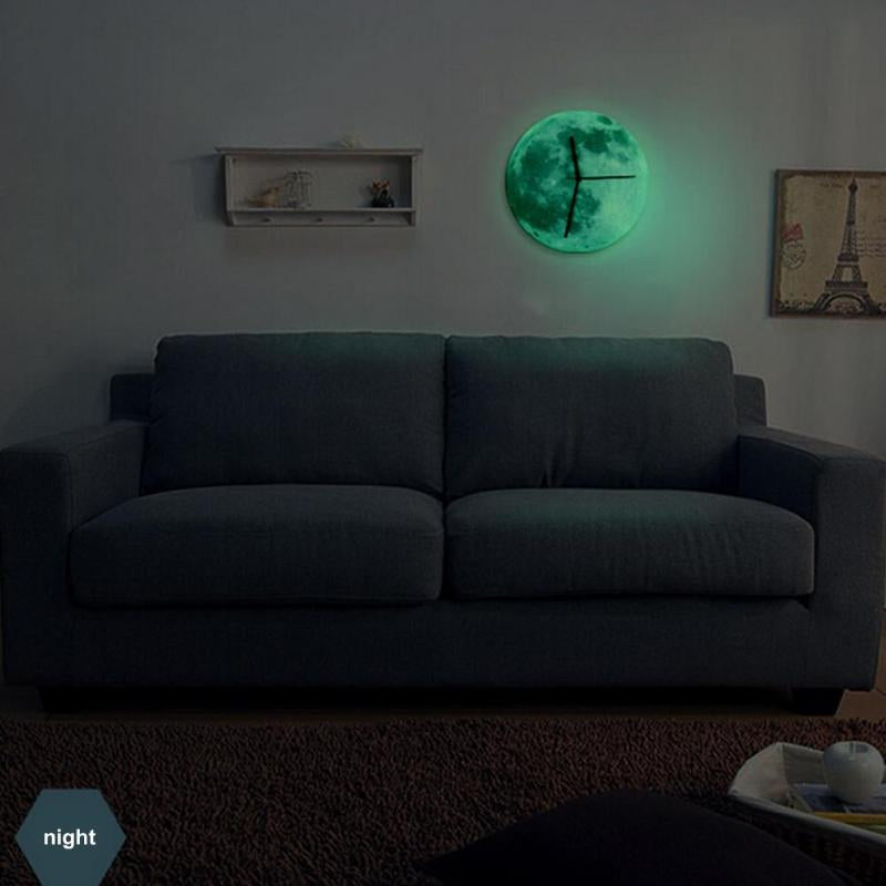MoonLight - Luminous Moon Wall Clock for Enchanting Evenings