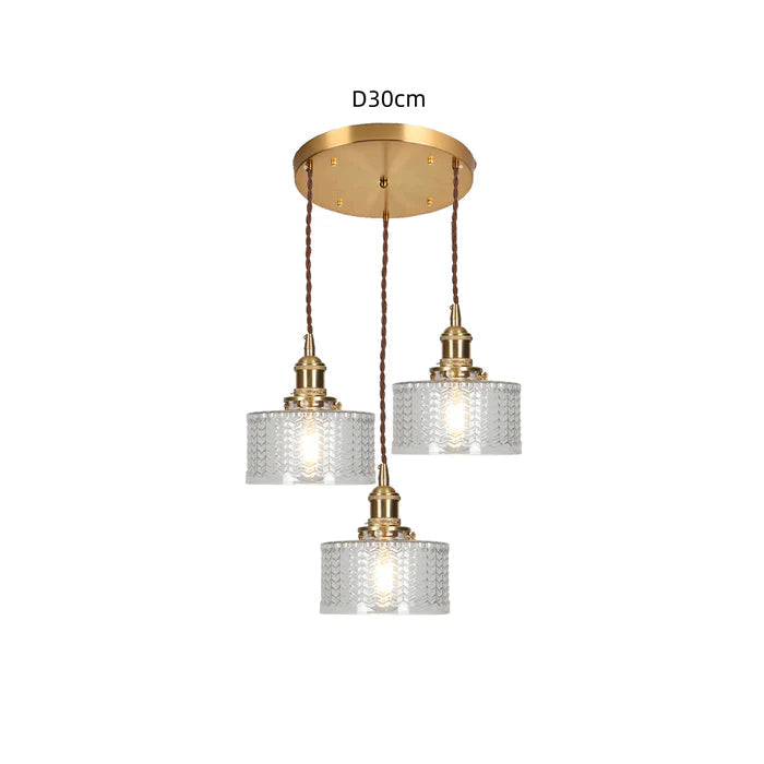 CrystalGlare - Vintage Crystal Glass Pendant Light