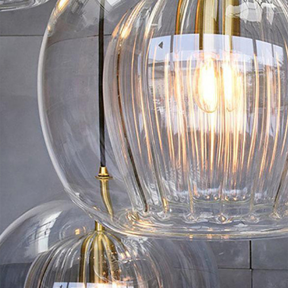 AmberGlow Pendant - Warm Amber Glass Pendant Light