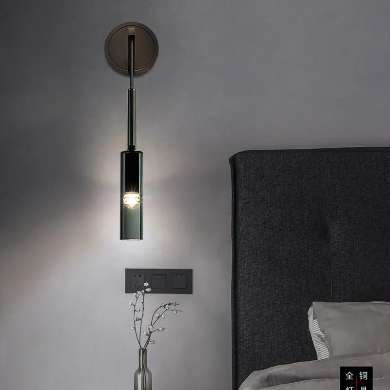 SoleilFumé - Scandinavian Wall Sconce in Smoked Glass