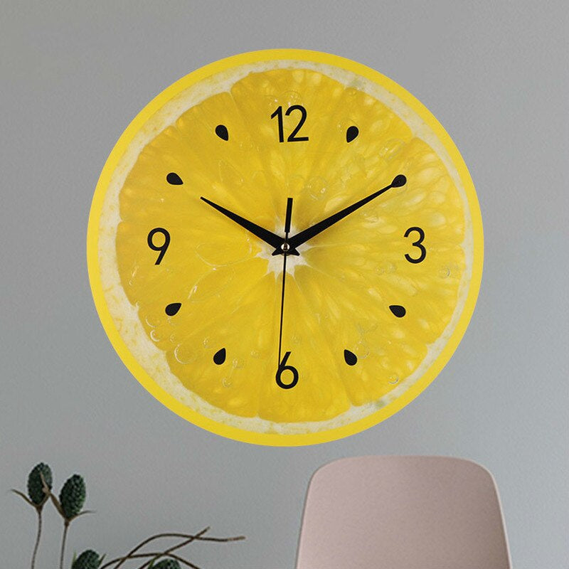 LemonTime - Lemon Wall Clock for a Cheerful Kitchen