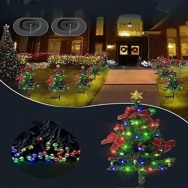 Lumos Festive Glow - Lampes solaires LED étanches pour jardin et terrasse