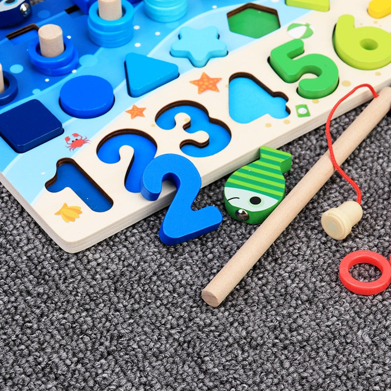 SafariExplorer - Wooden Montessori Busy Board for Babies