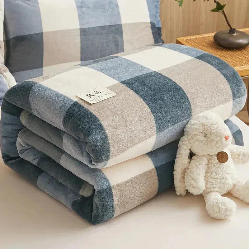 FlannelWarm - Couverture Flanelle Épaisse Luxe