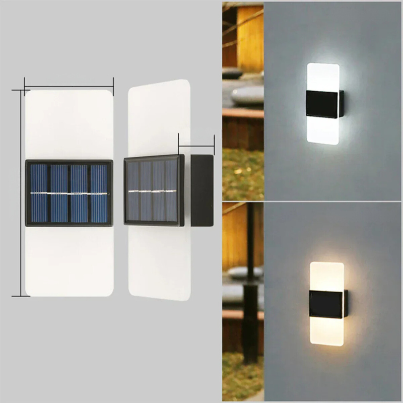 SolarWallGlow - Applique Murale Solaire pour Éclairage Extérieur