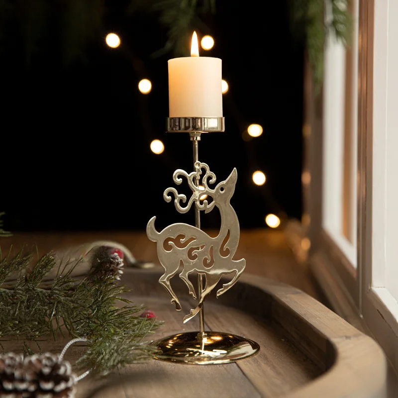 StarGlow Candle Holder - Elegant Golden Candle Holder for the Holidays