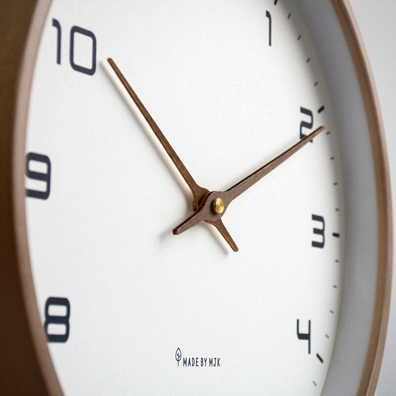 Kallvira - Solid Wood Scandinavian Wall Clock with Timeless Design