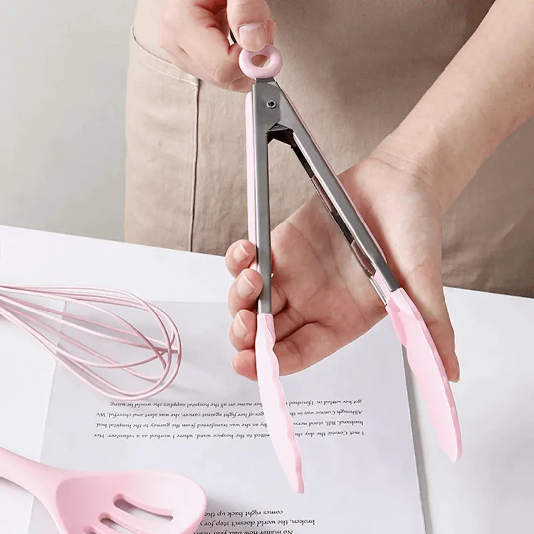 FlexiChef - Ensemble d'ustensiles de cuisine en silicone durable