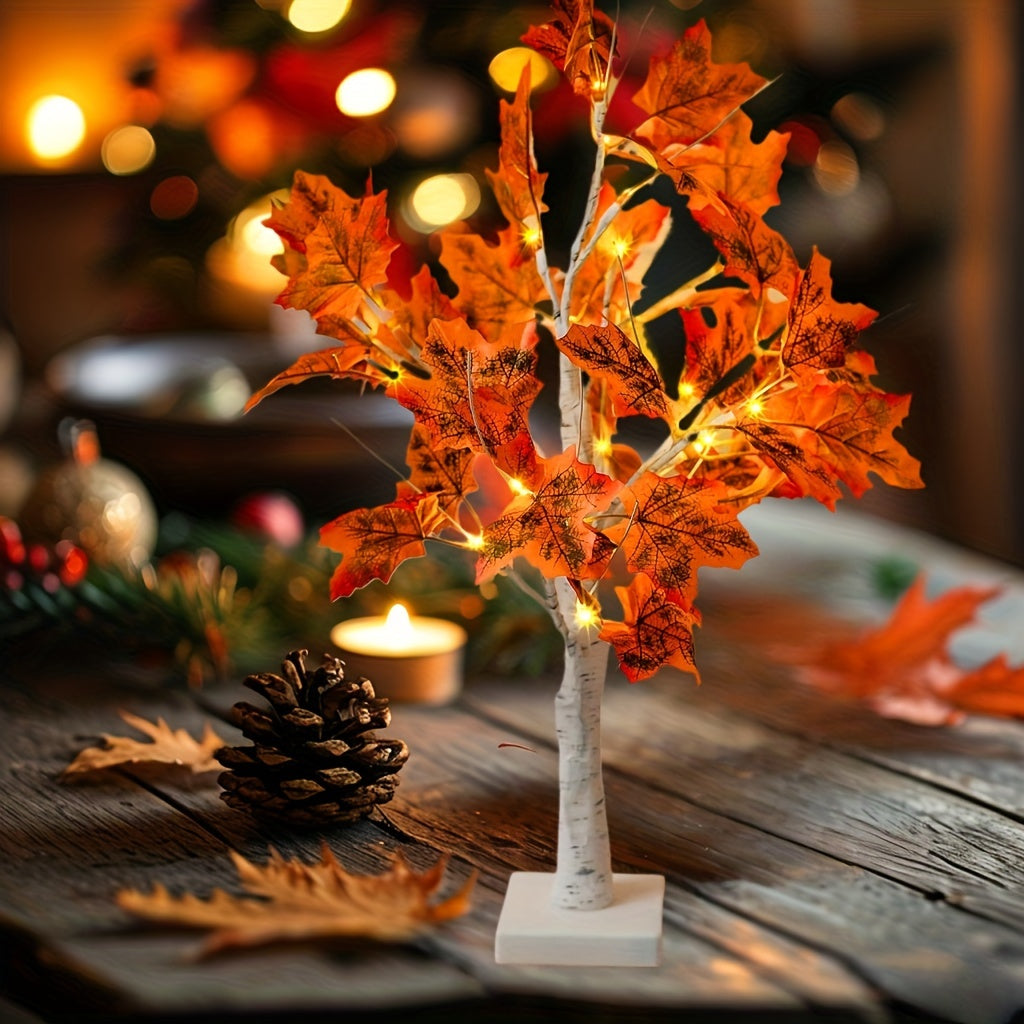 MapleGlow - LED Maple Table Lamp with USB Connection
