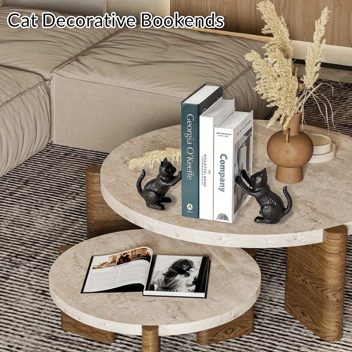 IronVintage - Cast Iron Bookends with Timeless Vintage Style