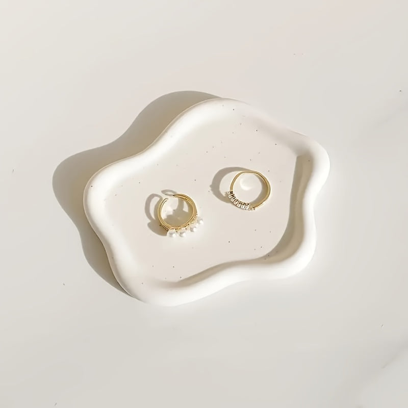CloudTray - Cloud-Shaped Ceramic Jewelry Dish