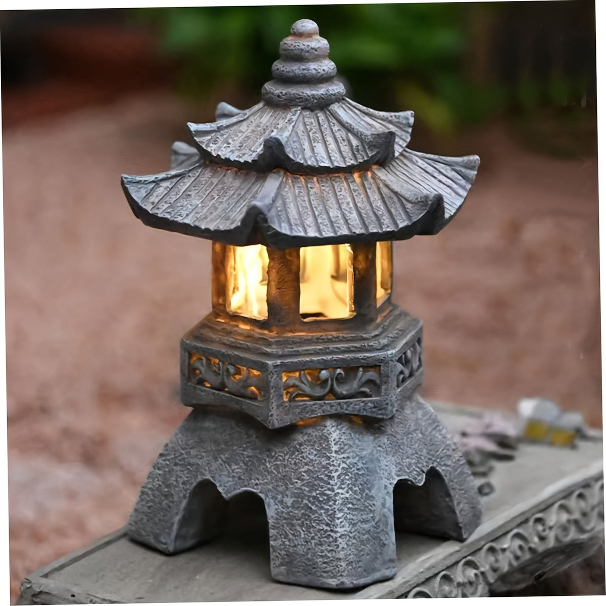 Uharmo Lantern - Solar Zen Garden Lantern