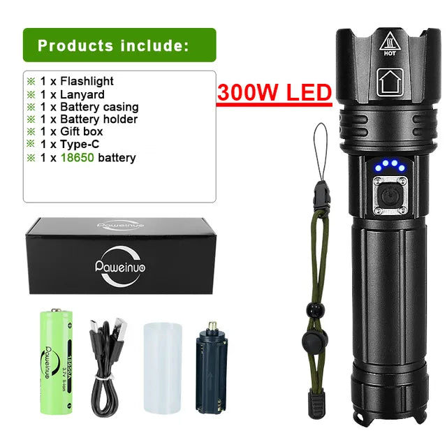 LumiBeam Zaklamp - Lampe Torche LED Rechargeable
