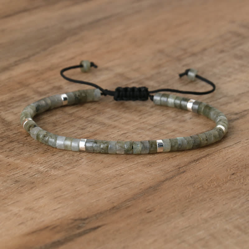 Seraphina - Bracelet tressé en pierres naturelles 2,4 mm