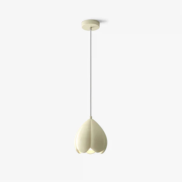 FlowerGlow - Elegant Cream Pendant Light for a Warm Interior