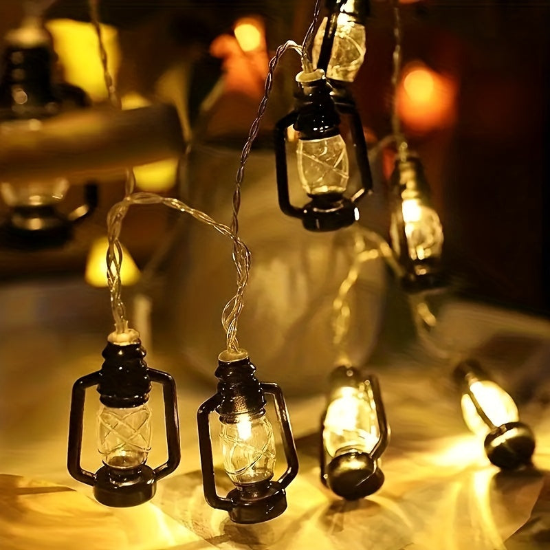 HolidayGlow - Retro LED String Lights for Festive Decor