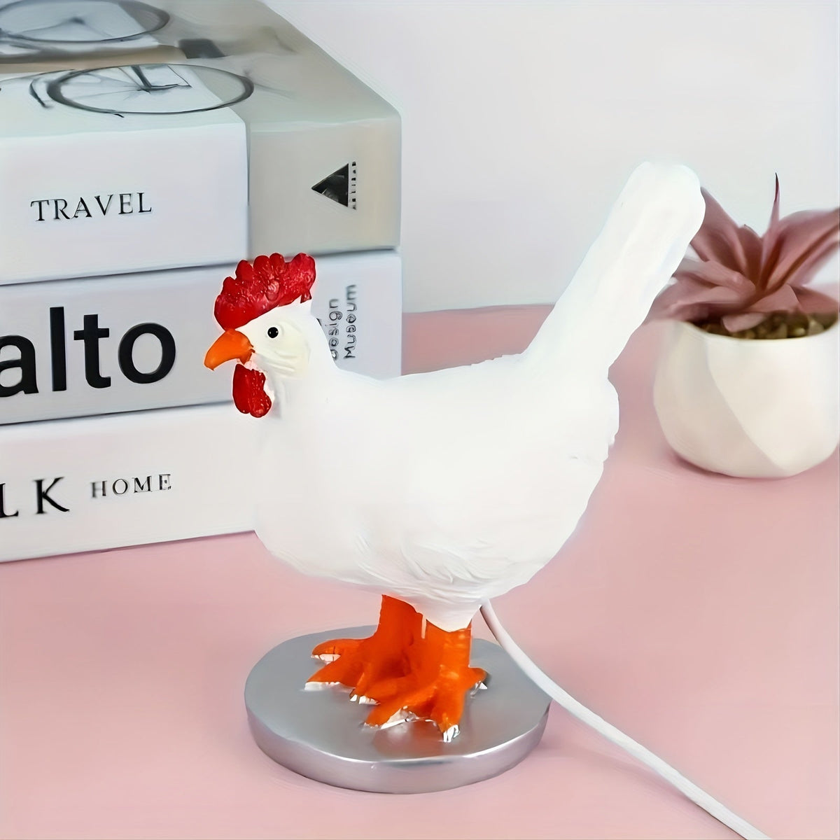 EggGlow - Realistic 3D Chicken Egg LED Lamp with USB Power