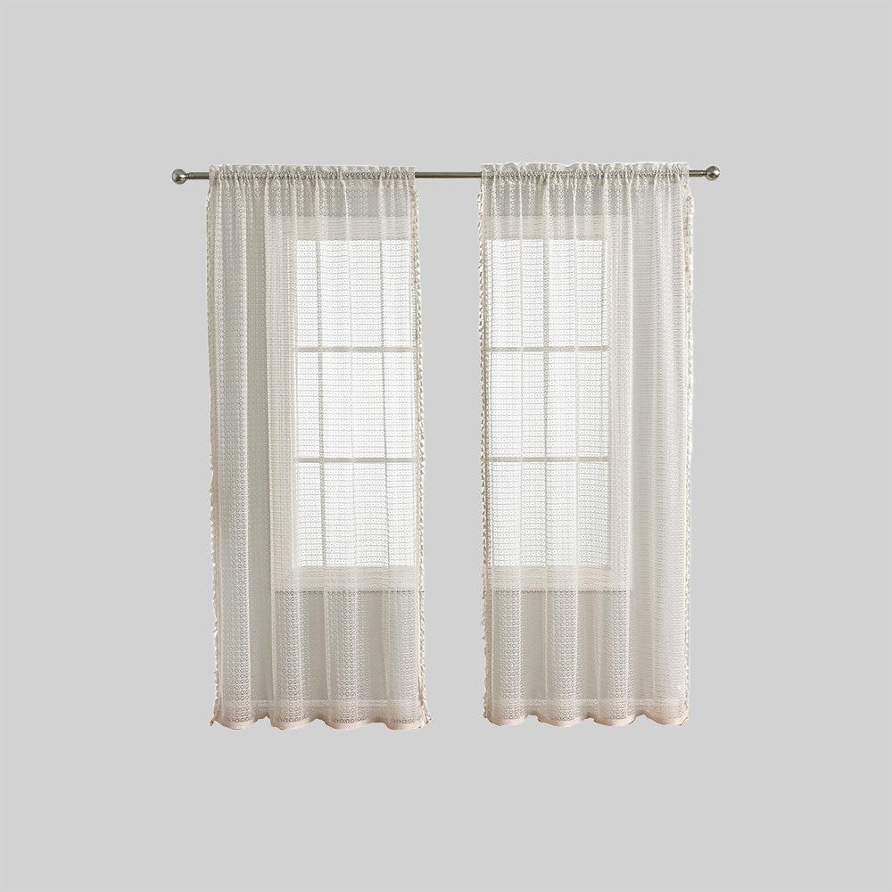 NatureGlow Curtains - Luxury Beige Curtains for Bedroom and Living Room