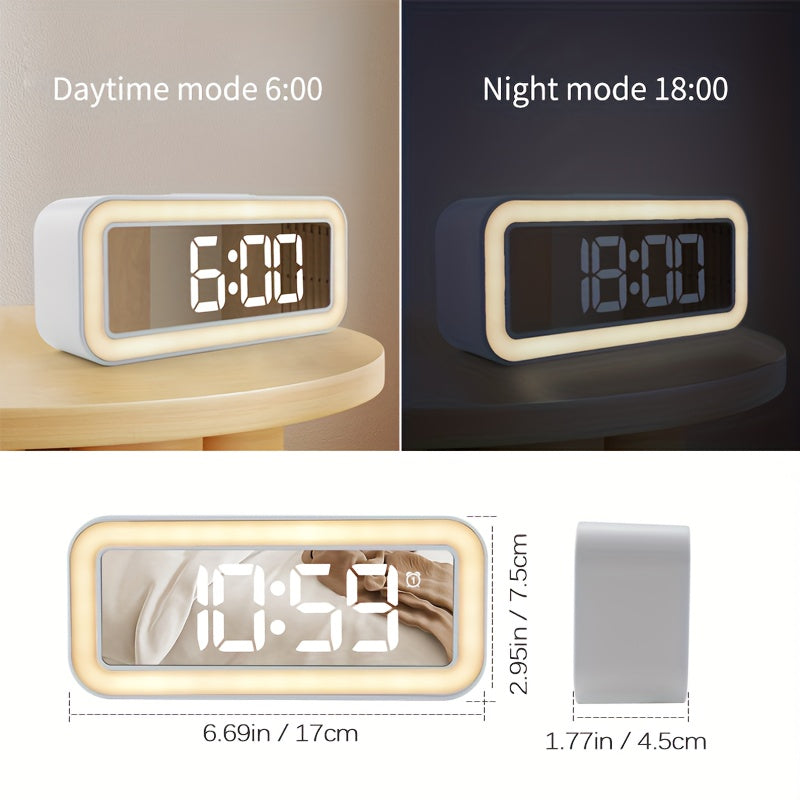 MirrorTime - Modern Mirror Digital Alarm Clock