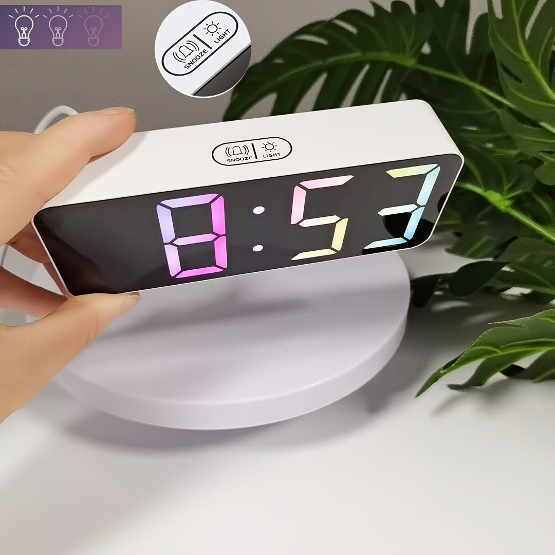 TimeGlow - Elegant LED Alarm Clock with Adjustable Brightness