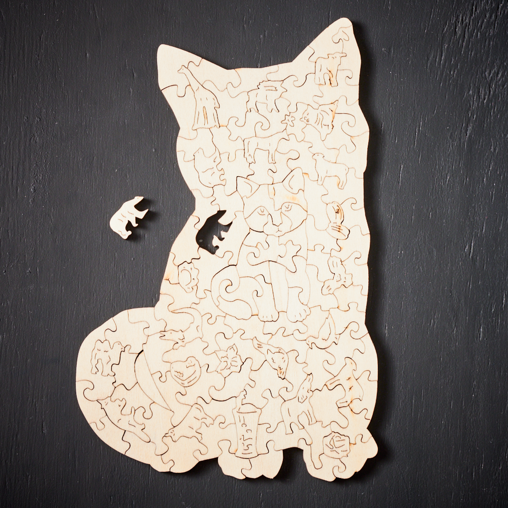 WoodlyShapes Puzzles - Creative Animal Wooden Jigsaw Puzzles