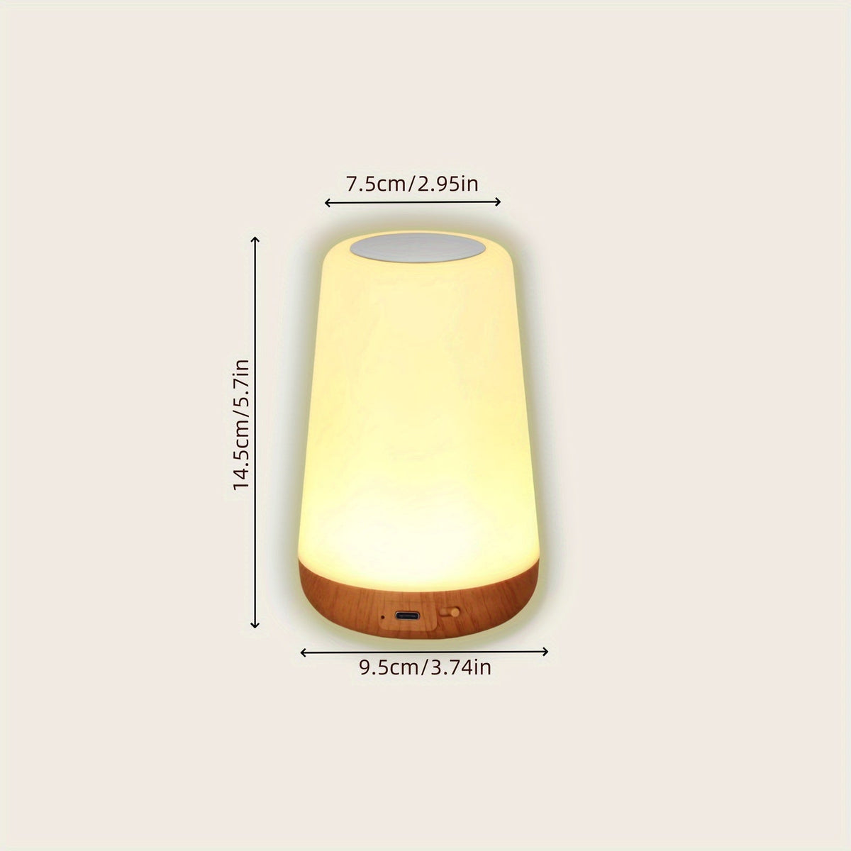 GlowLite - Rechargeable Touch-Control RGB Night Light
