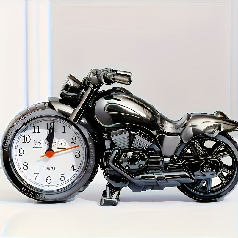 MotoClock - Cartoon Motorcycle Design Quartz Alarm Clock