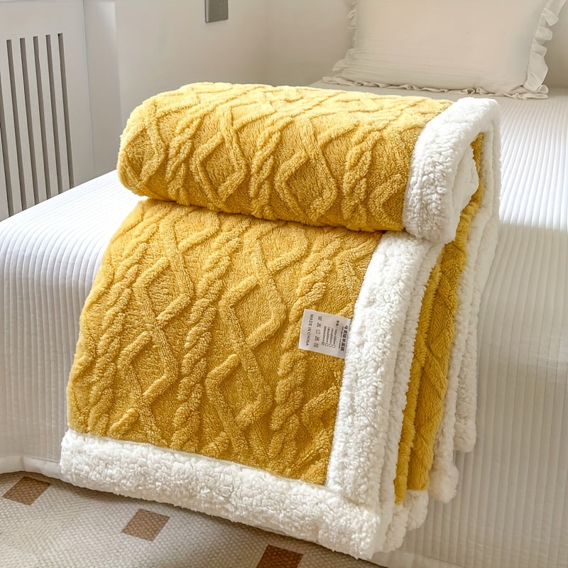 HearthWeave - Reversible Fleece Throw Blanket for Cozy Comfort