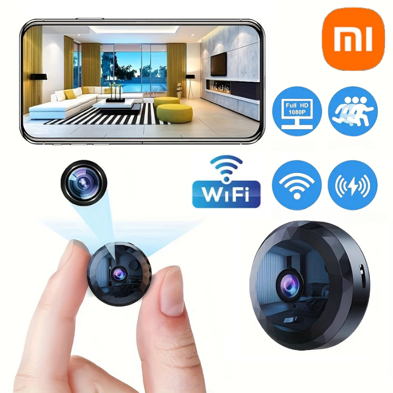 SecurEye - Mini Caméra de Surveillance HD 1080P Compacte