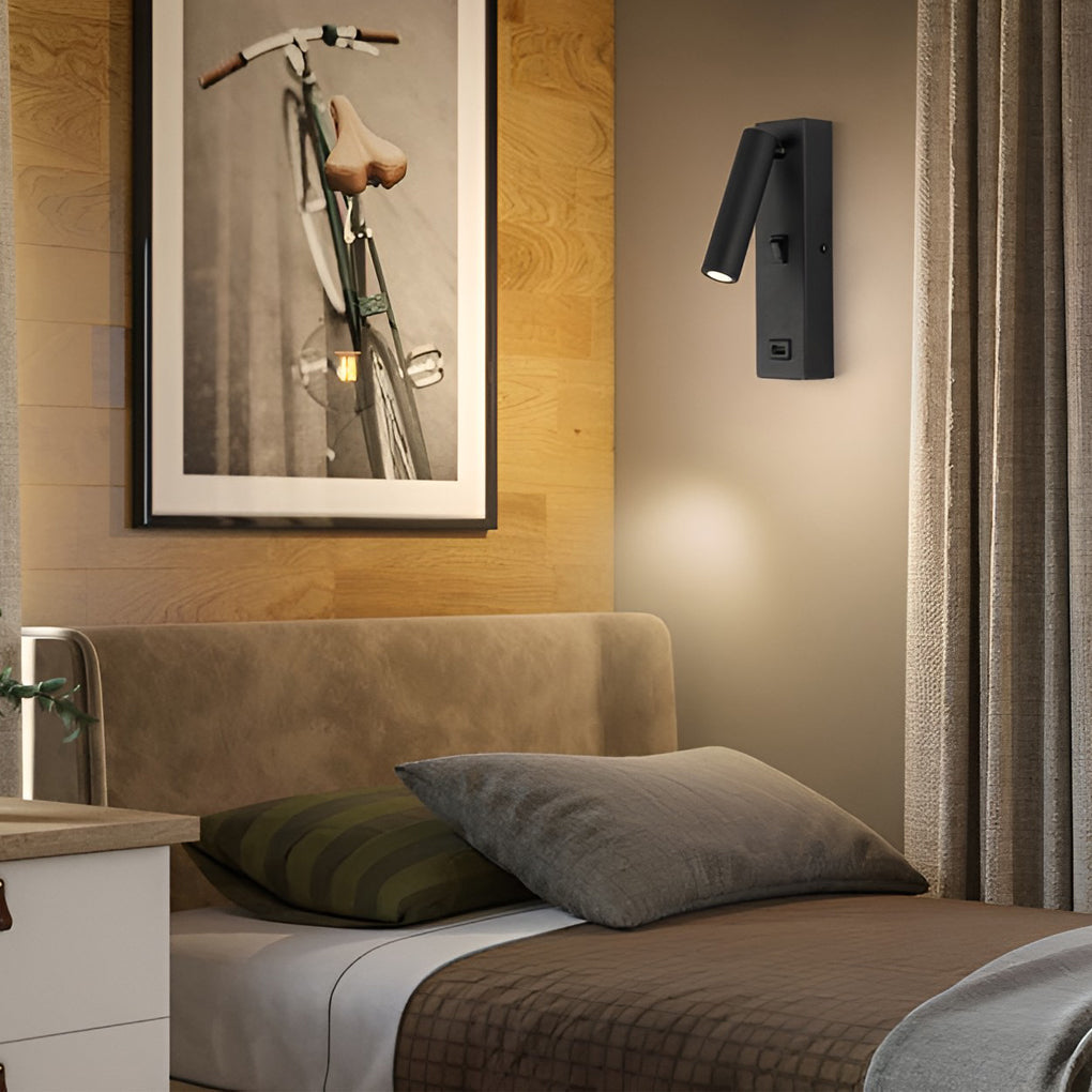 ArtiLicht - Adjustable LED Wall Sconce with USB Charging Port