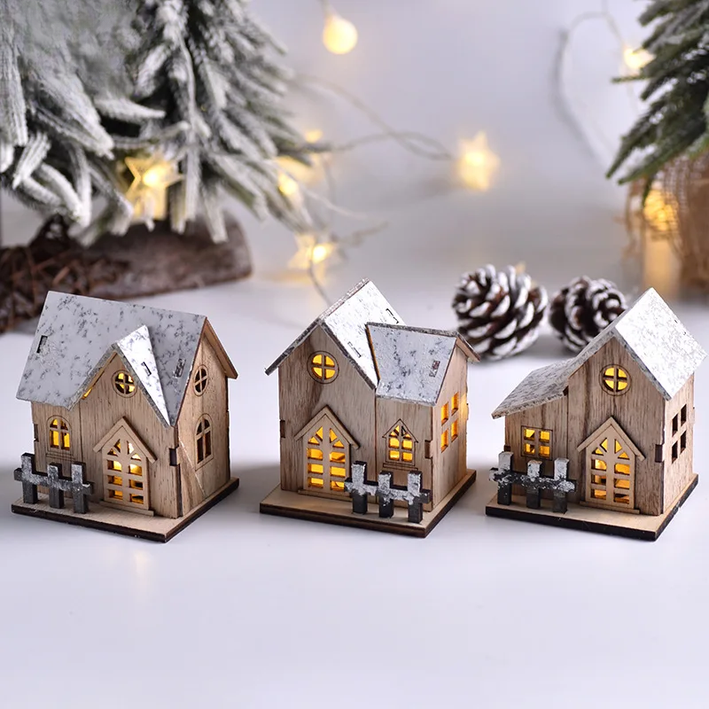 FrostGlitter - LED House-Shaped Christmas Lanterns for a Festive Glow