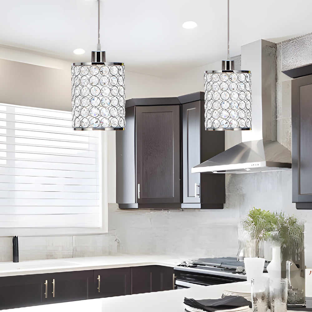 CrystalCloak - Elegant Crystal Pendant Lights for Home Decor