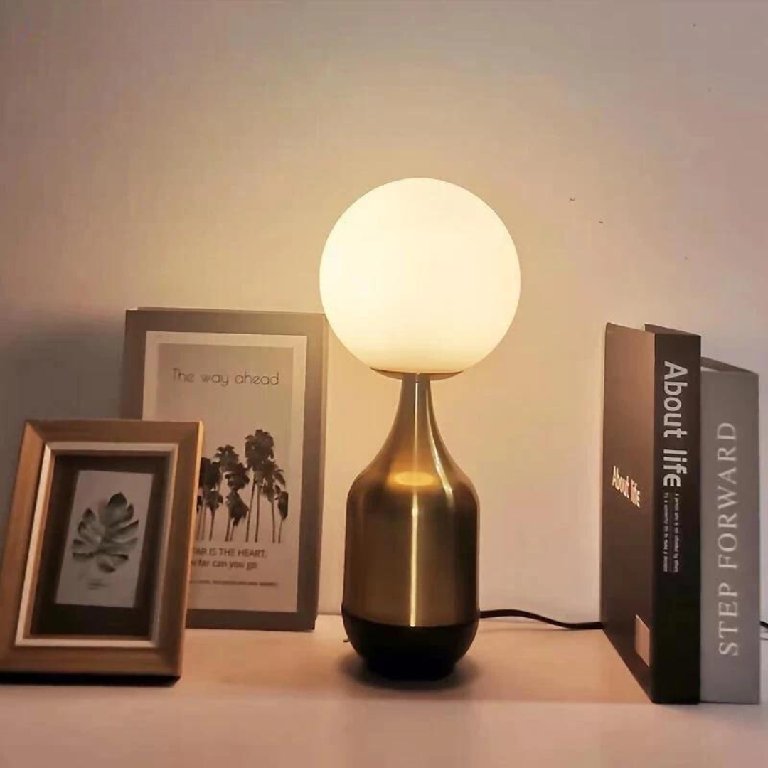 Nordic Elegance Lamp - Glass Globe Table Lamp for Ambient Lighting