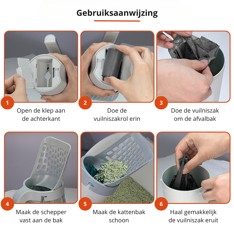 EasyScoop - Hygienic Odour-Free Cat Litter Scoop