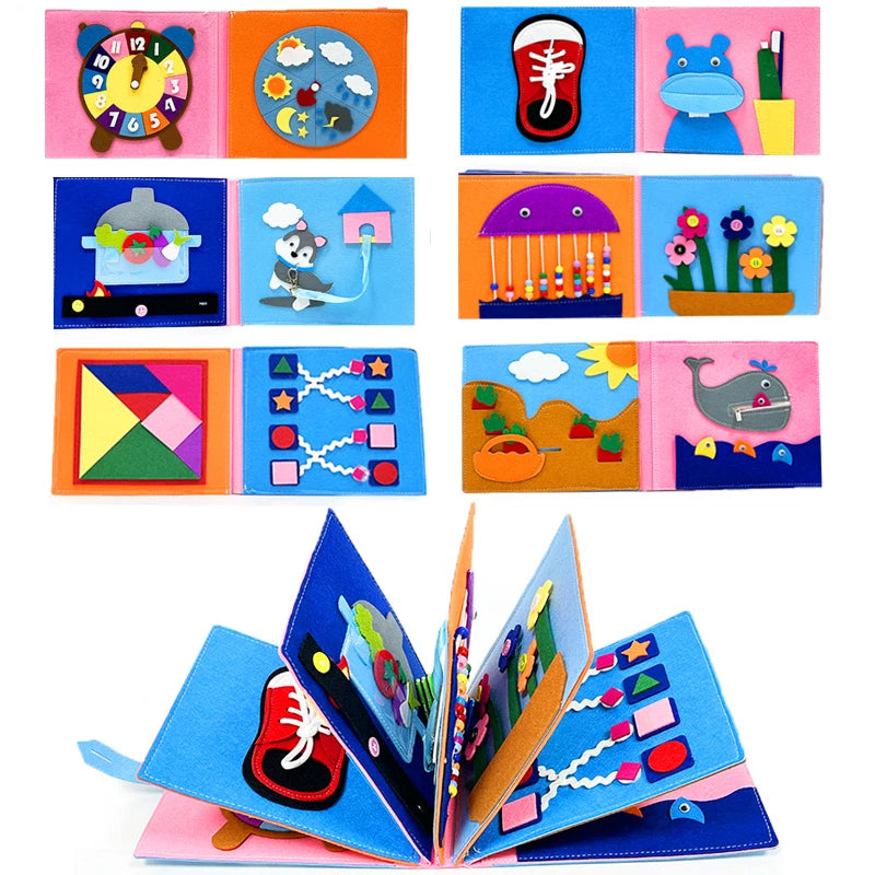 JollyTouch - 3D Montessori Activity Board, Sensory Toy for Babies 0-3 Years