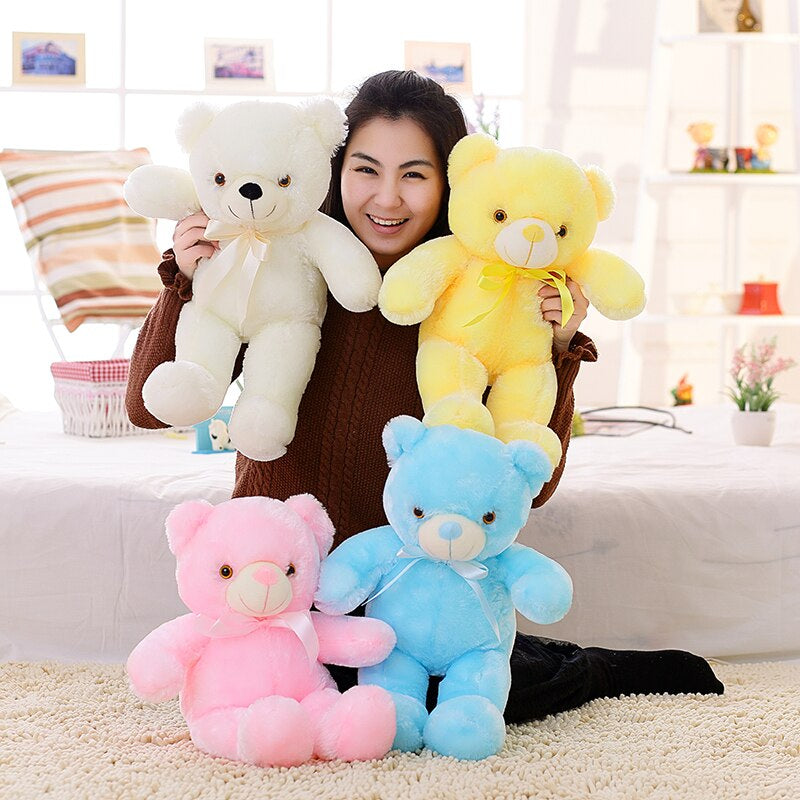 GlowBuddy - Cuddly LED Night Light Teddy Bear for Kids