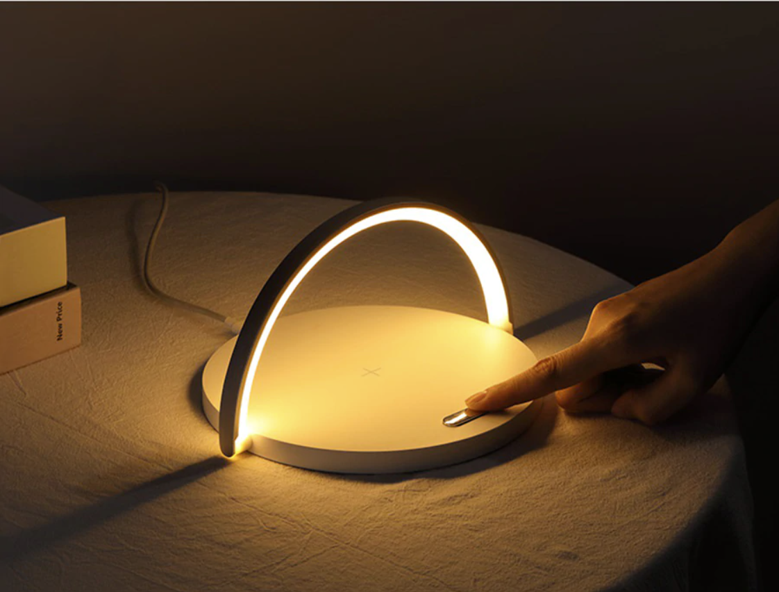 Bowlight Design - Veilleuse 3-en-1 avec Chargeur Qi