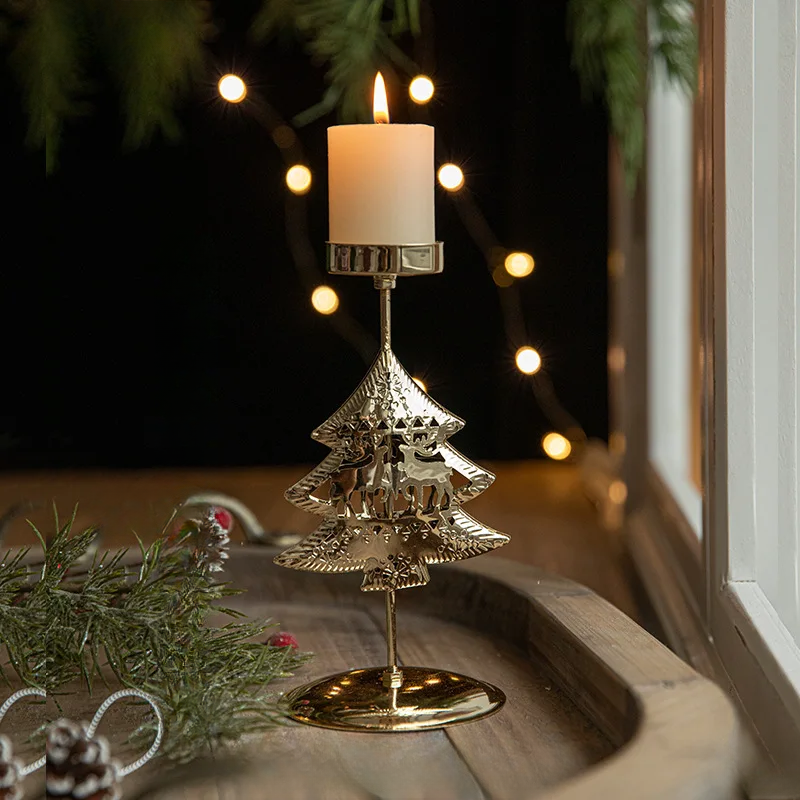 StarGlow Candle Holder - Elegant Golden Candle Holder for the Holidays