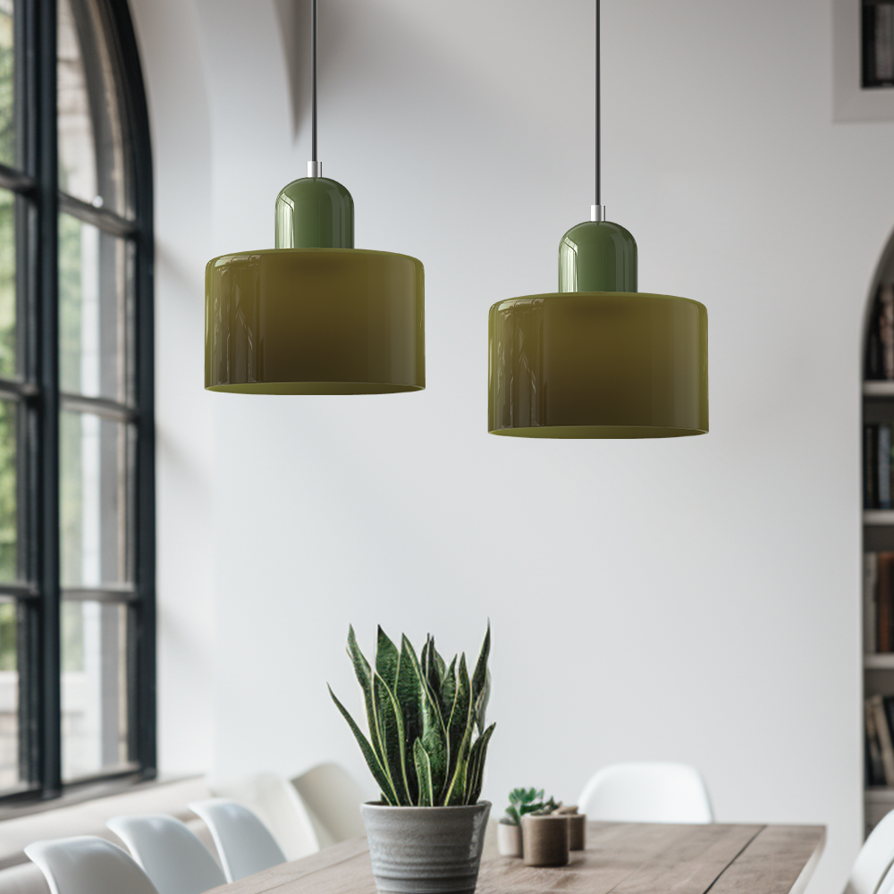 Bauhaus Creative Glass Pendant Light - Colored Glass for an Elegant Interior
