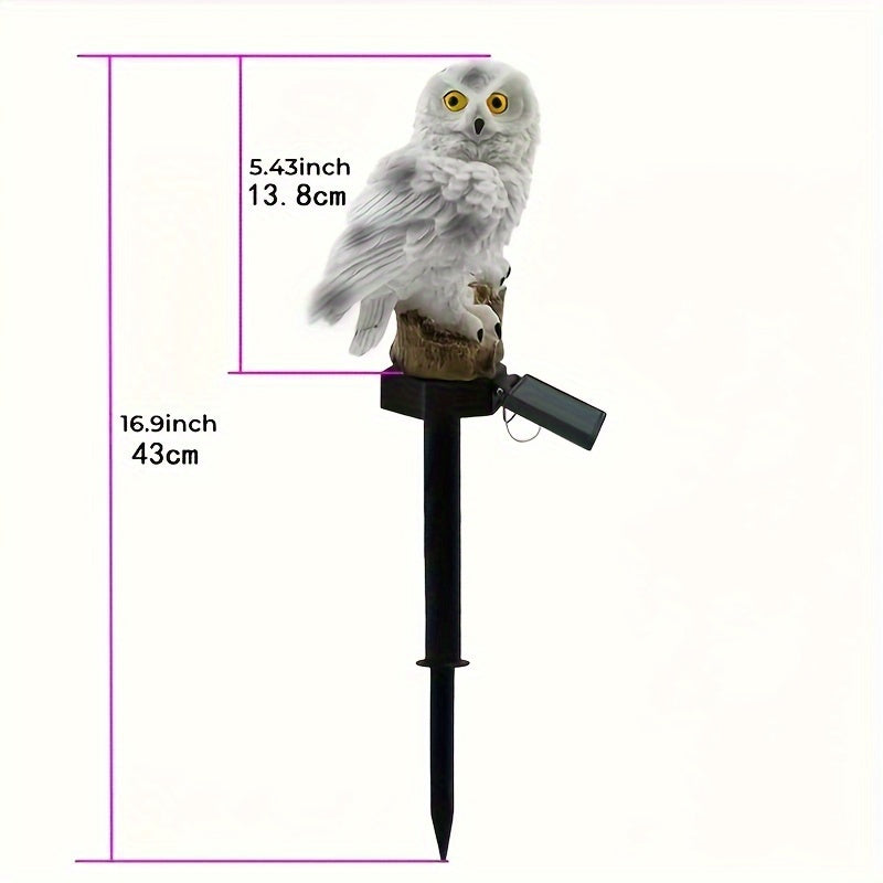 SolarOwl - Owl-Shaped Solar LED Garden Light