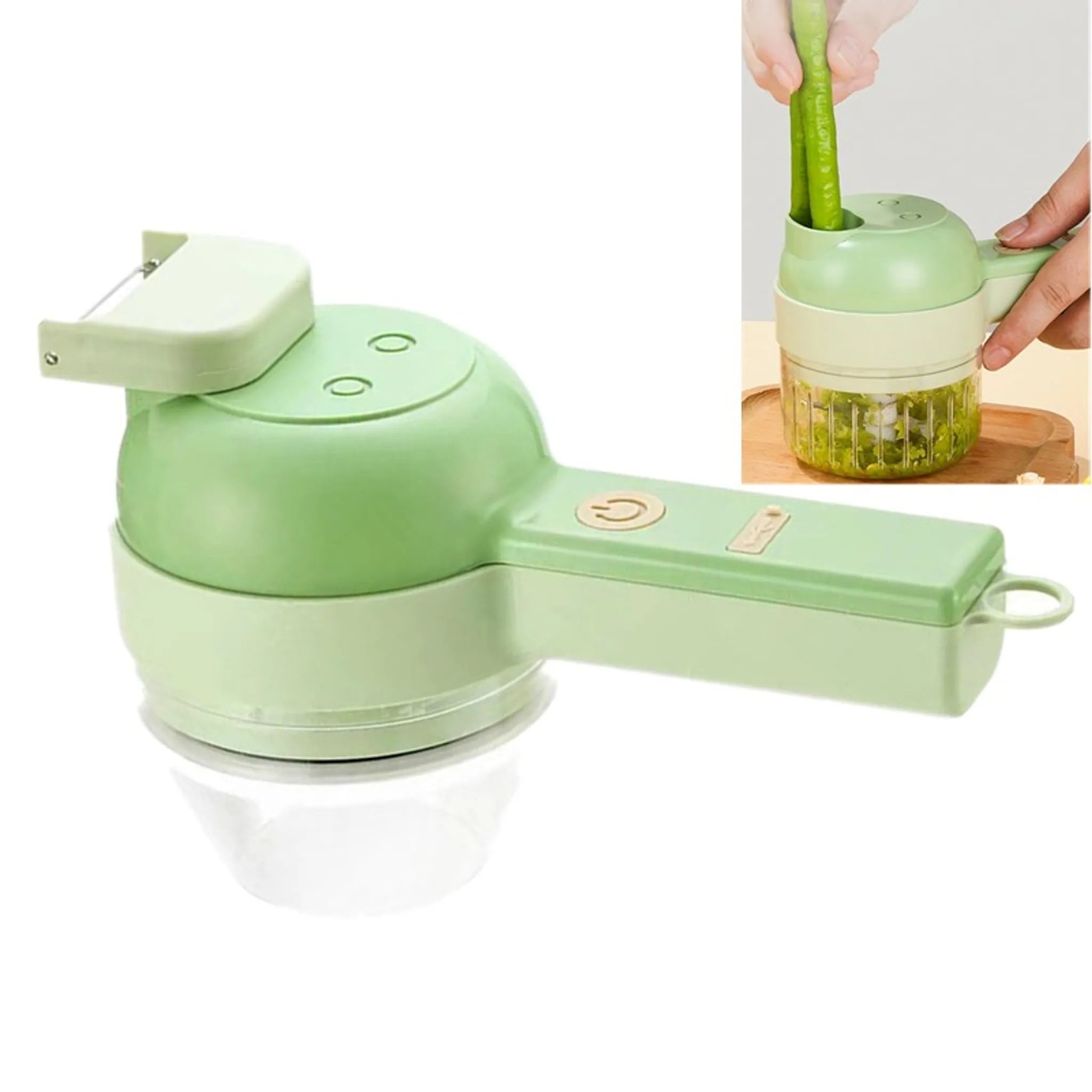 CookEase - Mini Robot de Cuisine Multifonction Rechargeable et Autonettoyant