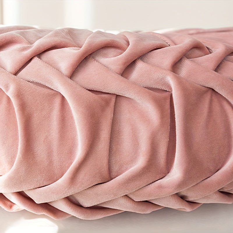 VelvetPumpkin Cushion - Soft Round Velvet Cushion for Your Home