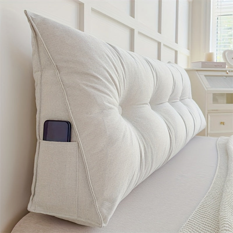 LuxeTriangle - Elegant Triangular Backrest Cushion for Ultimate Comfort