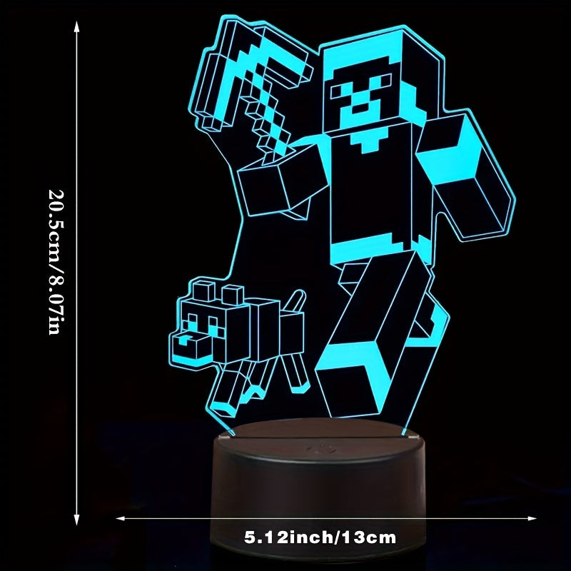 IlluGlow - 3D LED Night Light with 16 Colors and Remote Control