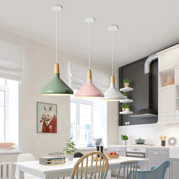 Macaron - Colorful Cone Pendant Light