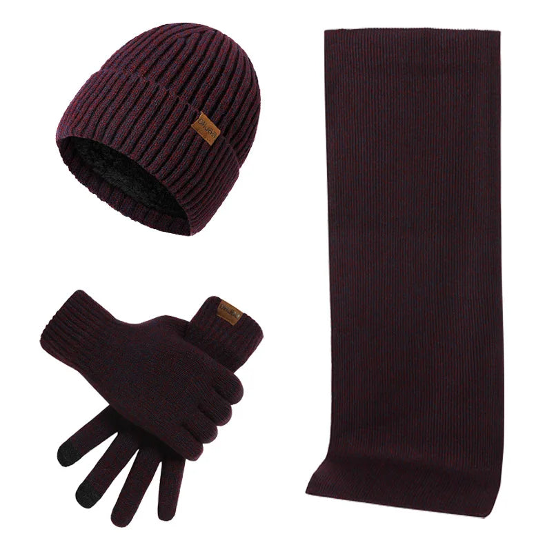 ArcticStyle - Winter Beanie, Scarf and Gloves Set