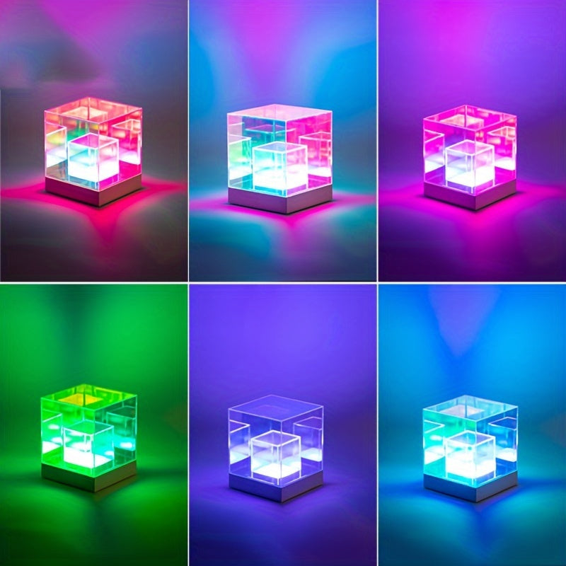 LumiSky Lamp - Adjustable Geometric Starry Sky Table Lamp